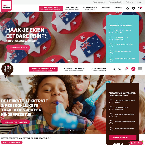 Cakepicture en Chocoprint webshop