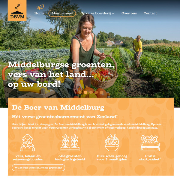 De Boer van Middelburg website ontwerp