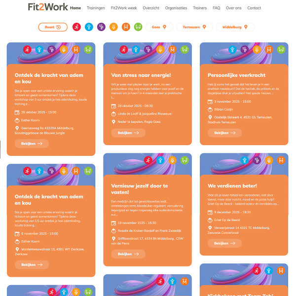 Fit2Work webapplicatie